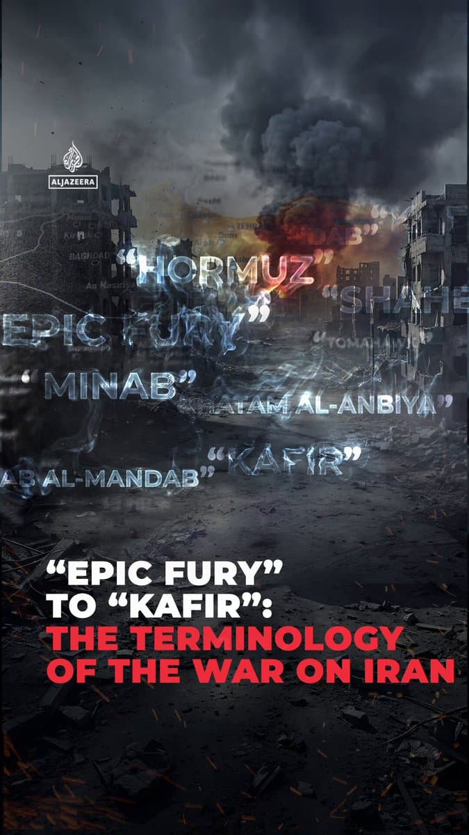 The terminology around the US-Israel war on Iran is drawn from a range of linguistic origins. From “Epic Fury” to “Kafir” and “Hormuz”, there are stories behind what these words mean and where they come from. Al Jazeera’s @AlmaMilisic and Basel Ghazoghli break them down.