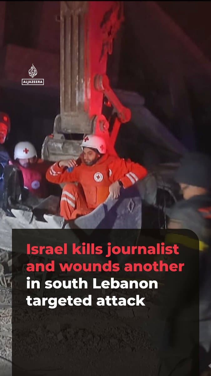 Israel has killed journalist Amal Khalil and injured her colleague Zeinab Faraj in a ‘double-tap’ attack in southern Lebanon. Repeated strikes on the reporters and paramedics delayed rescue efforts for hours, according to local media. pic.