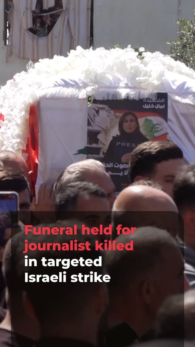 Dozens of mourners, journalists and family attended the funeral of Amal Khalil, a Lebanese journalist who was killed in an Israeli attack in south Lebanon. Heidi Pett breaks down what we know about the incident, and Khalil’s last message to her family.
