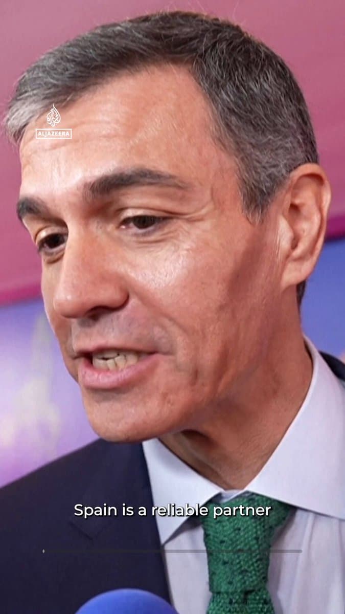Spanish PM Pedro Sanchez has responded to reports that the US may suspend Spain from NATO over its opposition to the US-Israel war on Iran, saying Spain has upheld its NATO obligations and that the conflict is illegal. pic.
