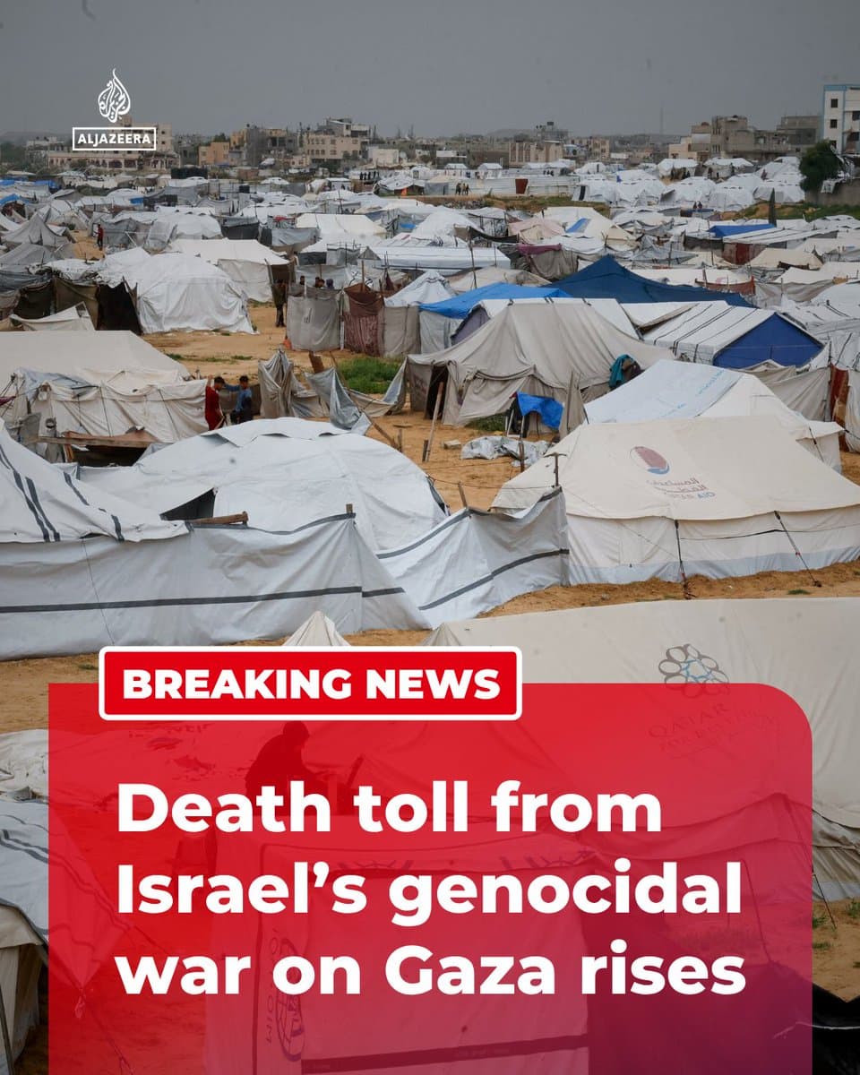 The Palestinian Health Ministry says at least 72,587 people have been killed in Gaza since Israel’s genocidal onslaught began in October 2023. 🔴 LIVE updates: pic.