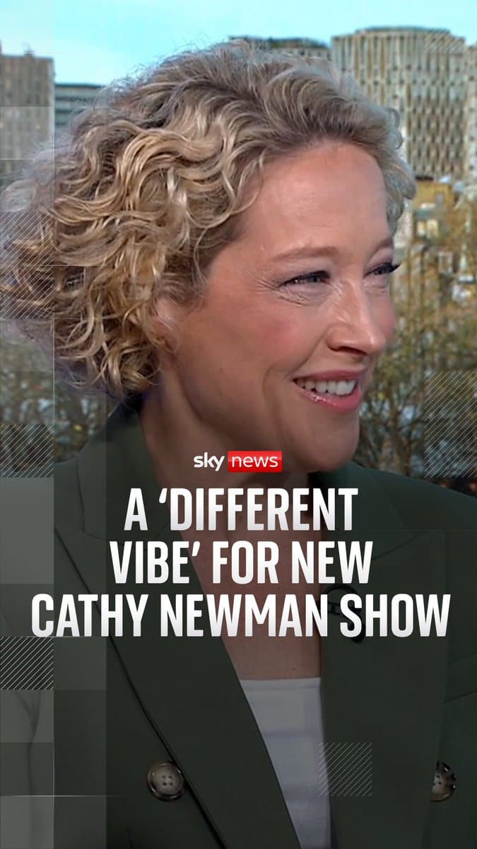 Sky's @cathynewman takes @TrevorPTweets through what to expect from her new show on Sky News, which starts on Monday at 7pm. 🔗 pic.