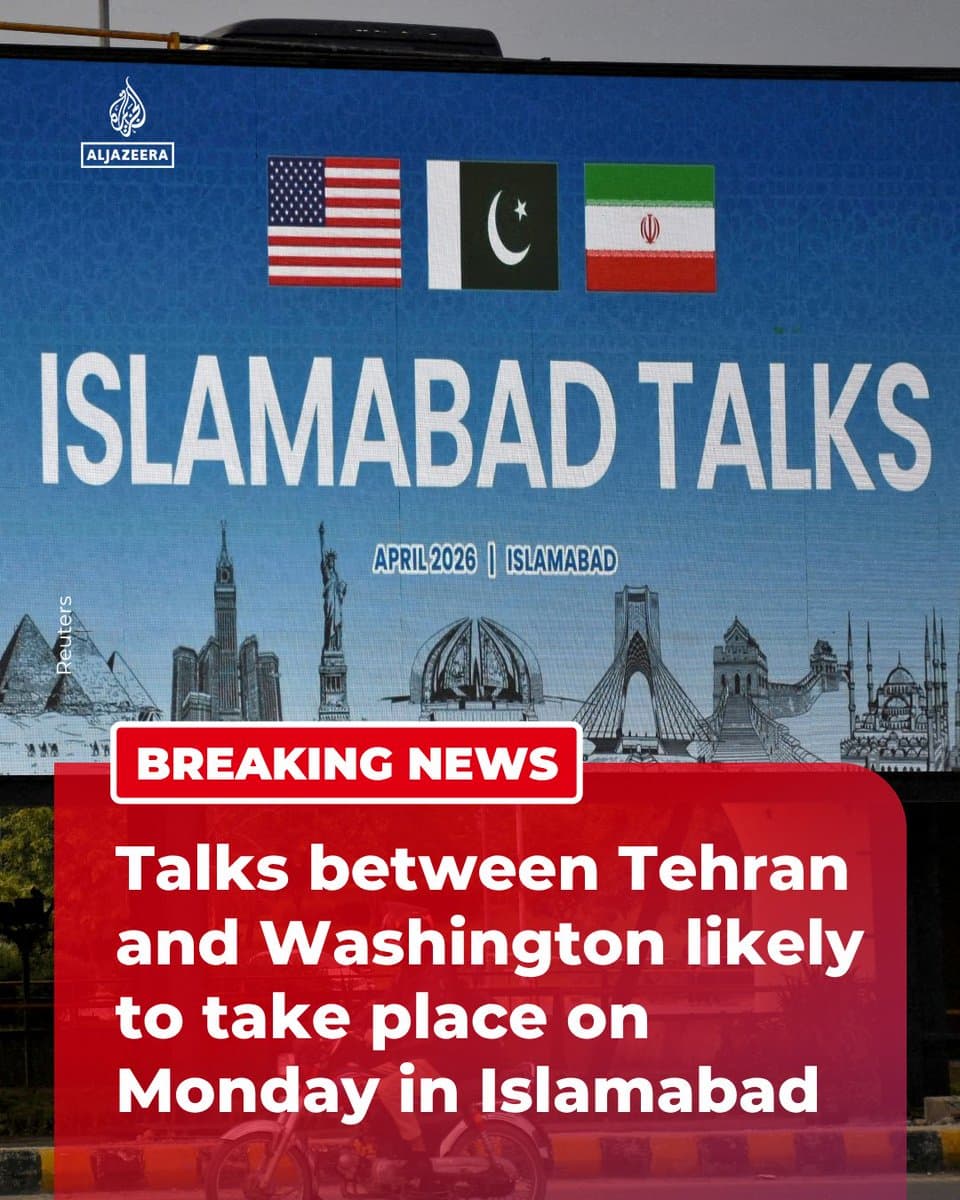 BREAKING: A senior official in the Trump administration tells US media that negotiations with Iran are expected to be held on Monday in Islamabad.