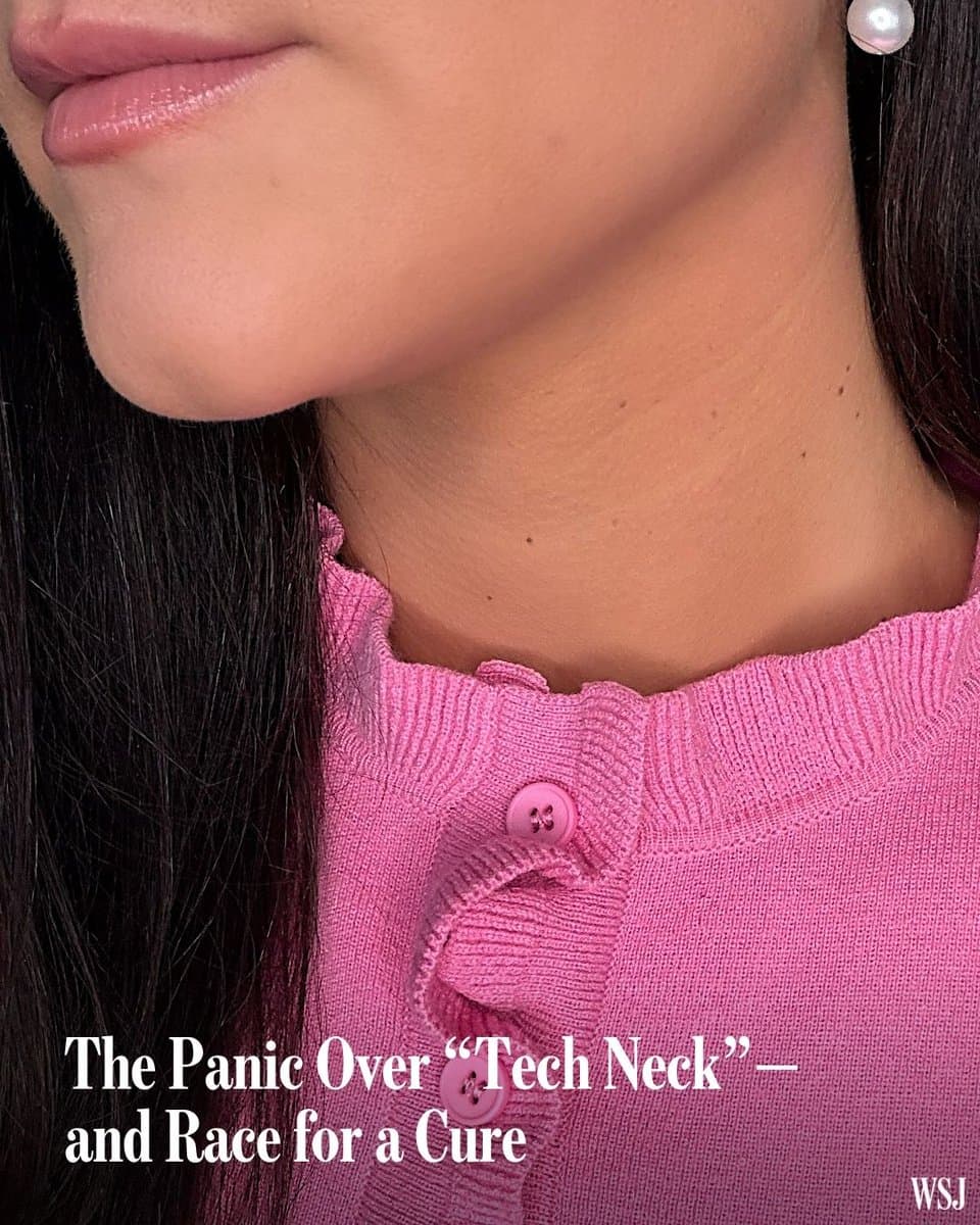 The smartphone already is the alleged culprit behind spiraling anxiety and social isolation. Now it’s got something else on its charge sheet: "tech neck." 🔗 pic.
