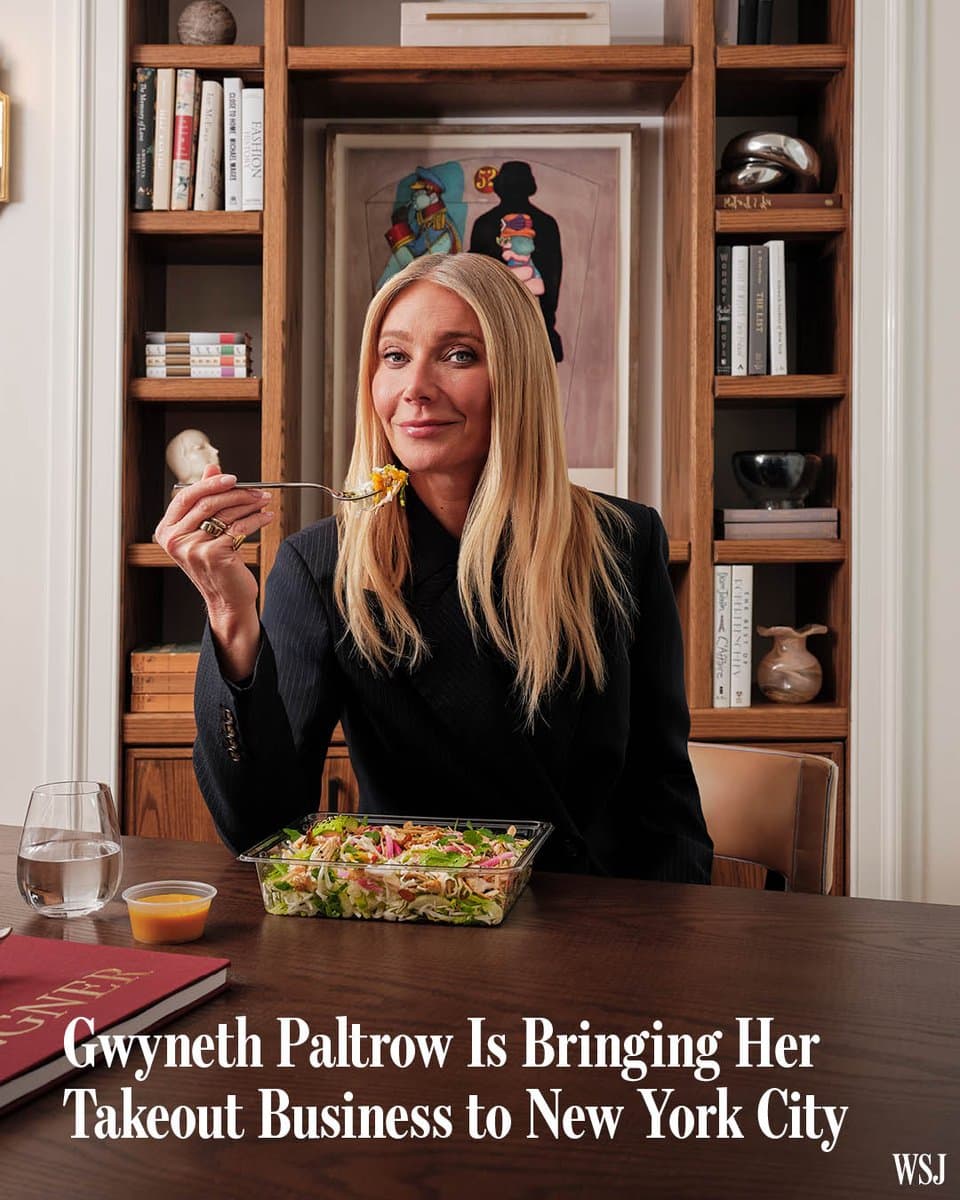 Gwyneth Paltrow was going to open a sit-down restaurant. Instead she says her top ghost kitchens—expanding to New York this month—rack up $20,000 a day. pic.