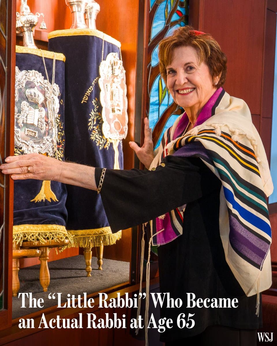 Debbie Israel thought the "train had left the station" when it came to her becoming a rabbi in her 60s. Turns out, Rabbi Israel was wrong. 🔗 pic.