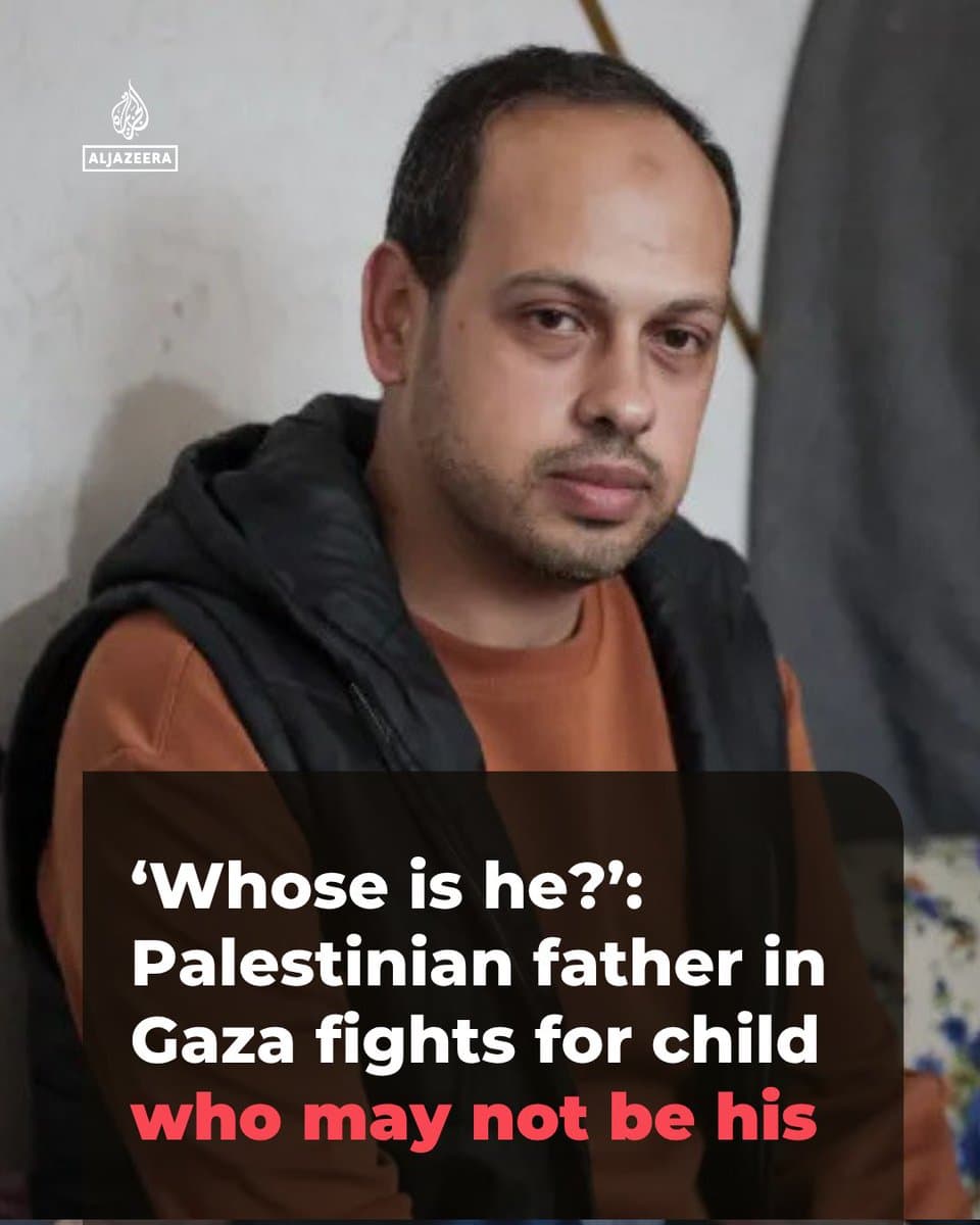 This Palestinian man’s wife in Gaza was killed in an Israeli air strike while heavily pregnant. He was later told she had given birth