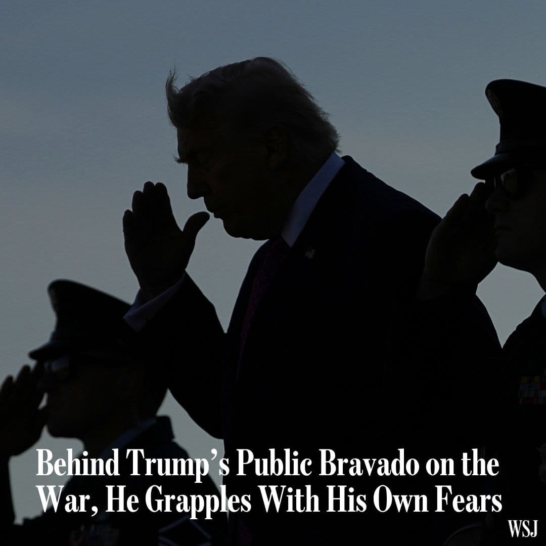 President Trump’s impulsive style has never been tested in a sustained military conflict, and he’s been ruminating on Jimmy Carter’s failure in Iran. 🔗 pic.