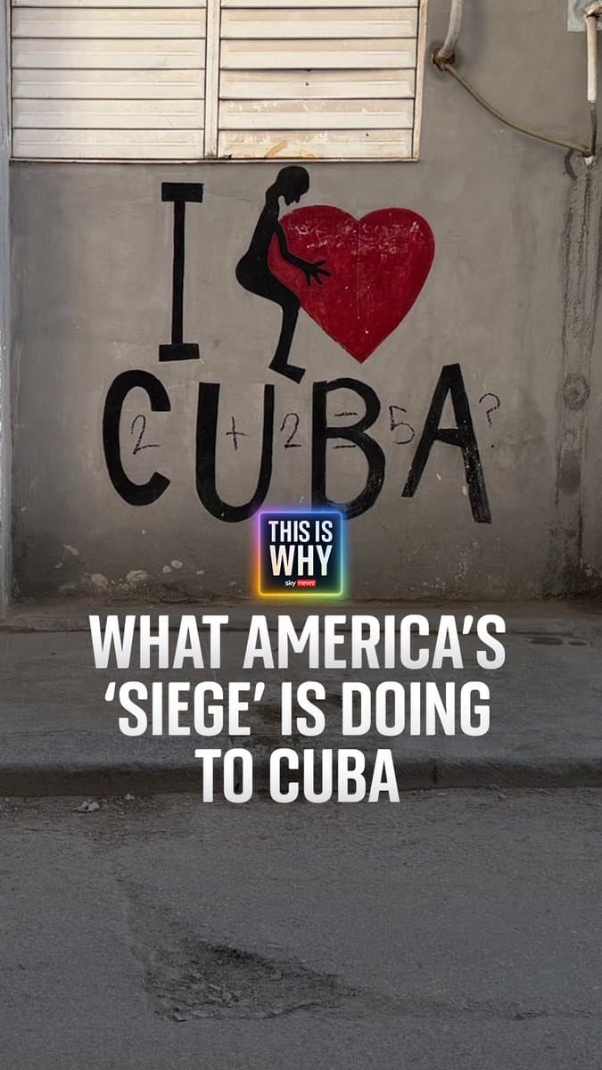 First Venezuela, then Iran – is Cuba next on Trump’s list? On the latest edition of the This Is Why podcast, @skynewsniall speaks to our chief correspondent, Stuart Ramsay, about his recent visit to Cuba, and what life is like under Trump's blockade. 🎧