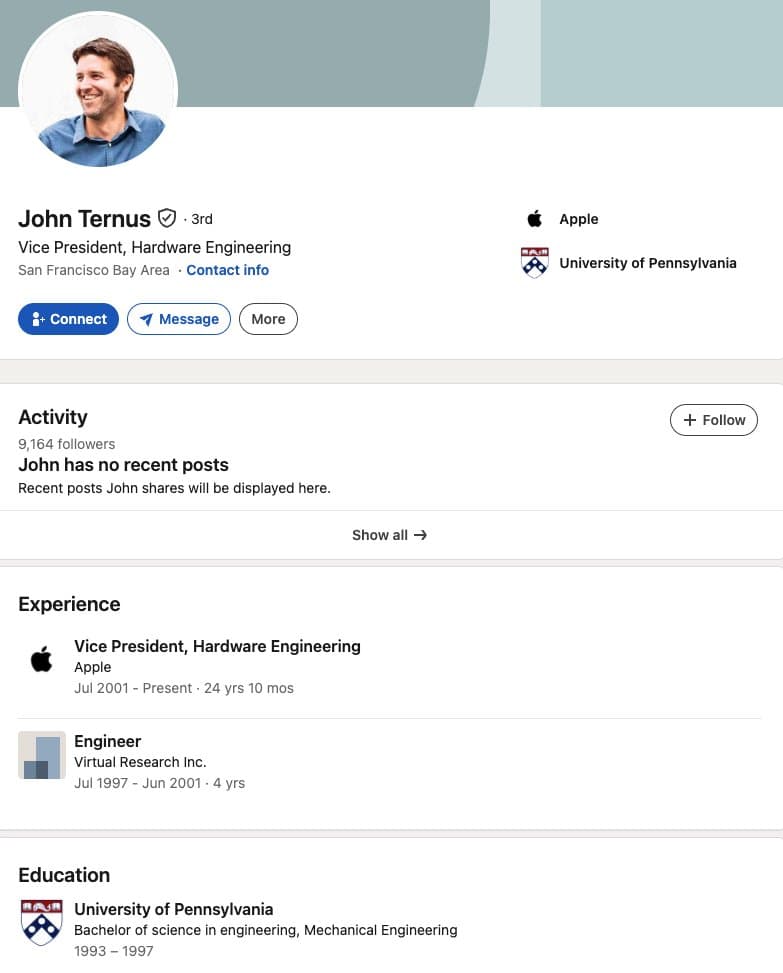 the two biggest jobs in the past year went to Big 5 grads: - Pope (Villanova) - Apple CEO (Penn) go birds