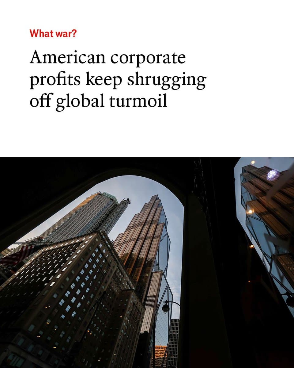 The main reason American big business has held up so well in the face of Trumpian disruption is that it came into it in great shape. But things could still go wrong Photo: Getty Images pic.