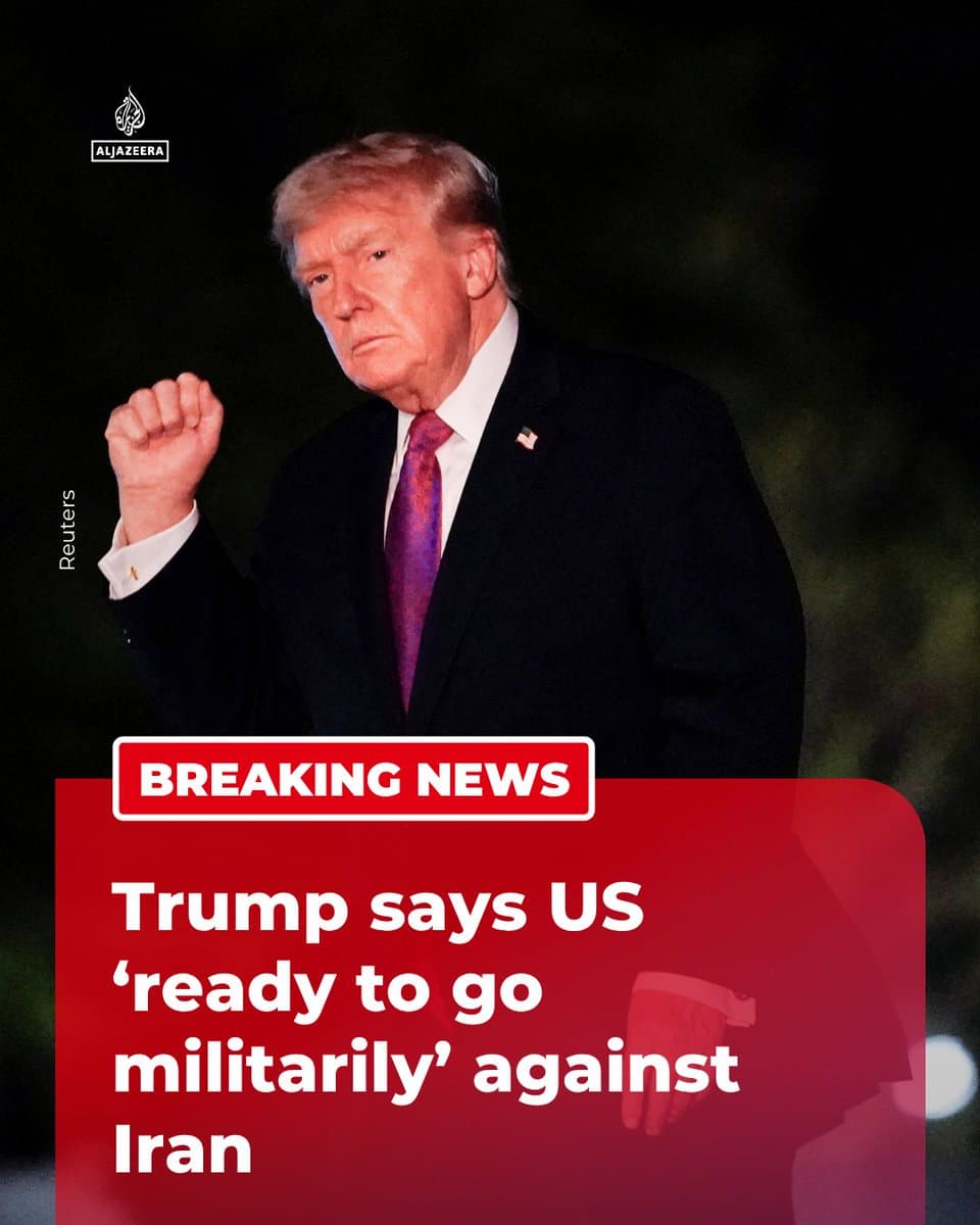 President Donald Trump says the US is “ready to go militarily” against Iran as the ceasefire between Tehran and Washington hangs in the balance, according to US media. 🔴 More on pic.