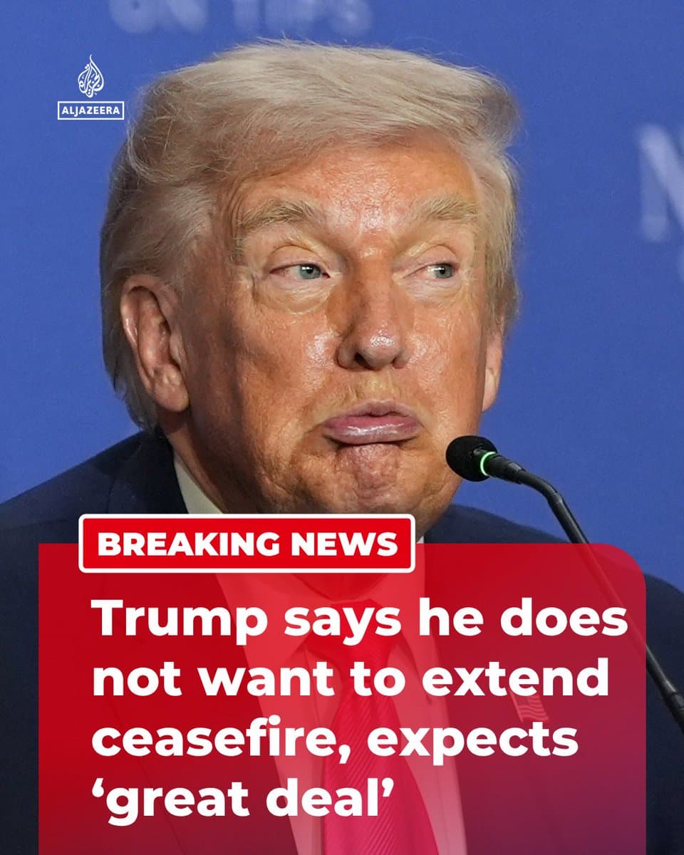 BREAKING: Trump has spoken to US media about the situation with Iran, claiming Iranian officials have “no choice” but to negotiate and that he expects to reach a “great deal”. 🔴 LIVE updates: