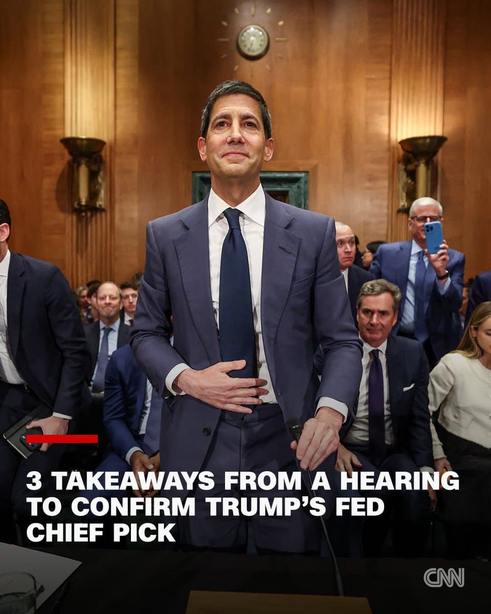Kevin Warsh, President Donald Trump's pick for Federal Reserve chair, faced questions from senators about an undisclosed $100 million in investments and accusations of pressure from the White House during a confirmation hearing. pic.