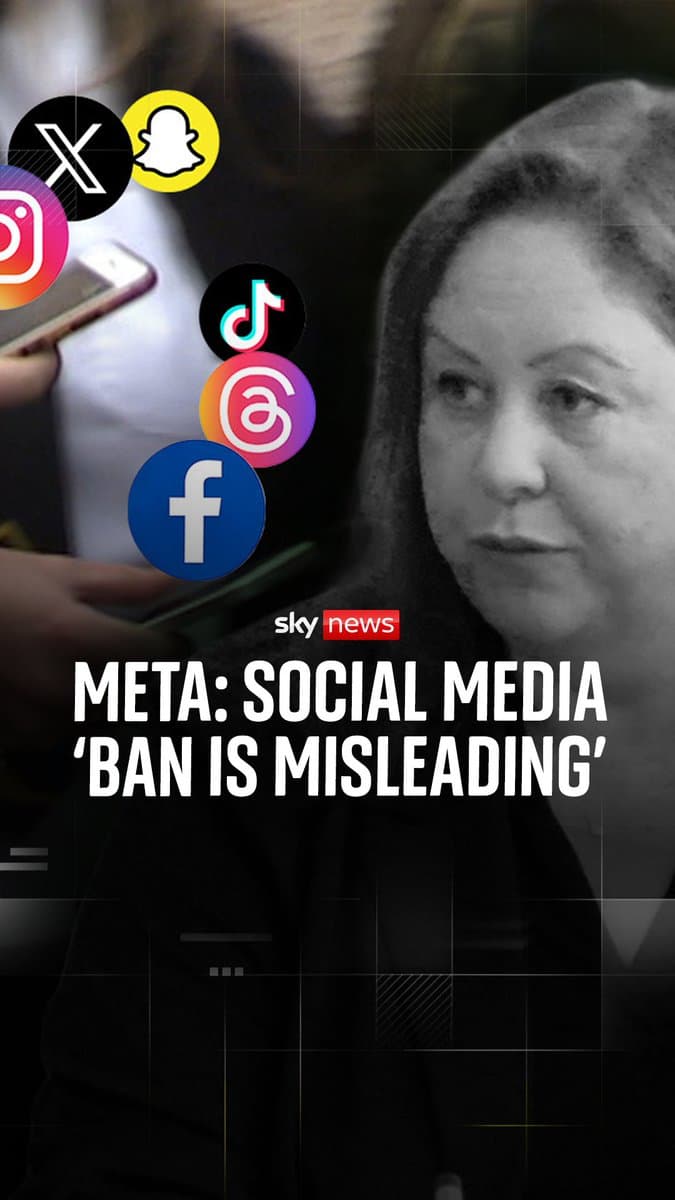 Why did a Meta representative say the social media ban is 'misleading'? Sky's science and technology reporter @MickeyCarroll0 explains what happened in the third meeting between MPs and social media executives, who are discussing a social media ban for under-16s