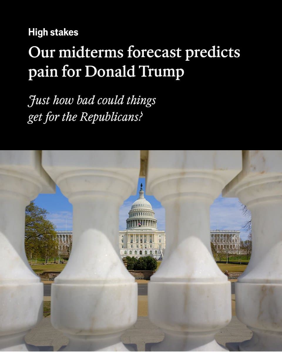 The president’s party almost always loses the House of Representatives in the midterms. Although Donald Trump prides himself on breaking rules, in this respect he looks embarrassingly conventional Photo: Getty Images pic.