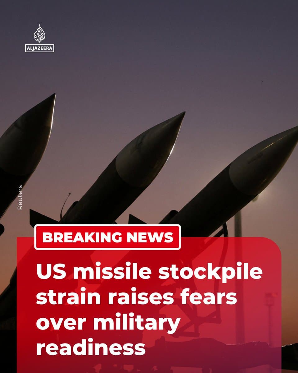 BREAKING: A senior US military official says top American defence companies require at least one to two years to ramp up advanced missile production, according to US media reports. 🔴 Follow for more
