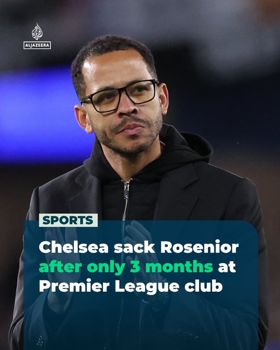 RT by @AJEnglish: "This has not been a decision the club has taken lightly." FIFA Club World Cup champions Chelsea have sacked head coach Liam Rosenior following a run of 5 consecutive defeats pic.