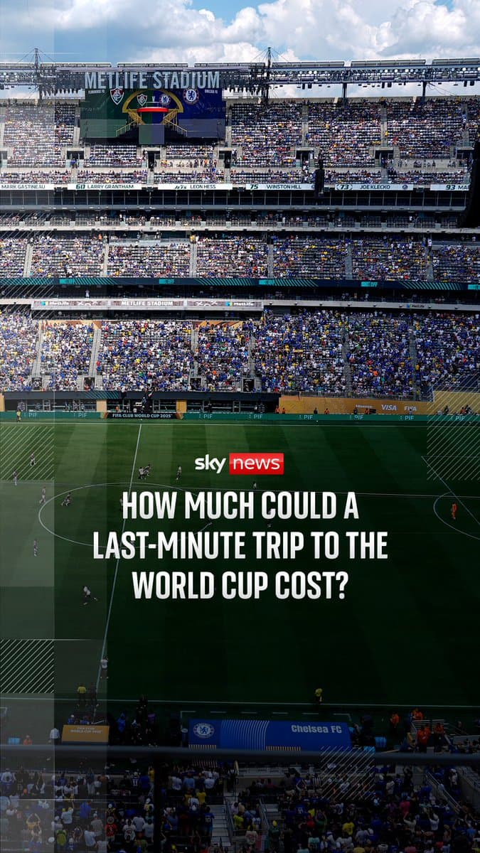 FIFA has released last-minute tickets to the World Cup in the U.S., Canada and Mexico, but dynamic pricing means only some fans will be able to afford the trip. Sky's @RobHarris breaks down the price of a last-minute trip to the World Cup. 🔗