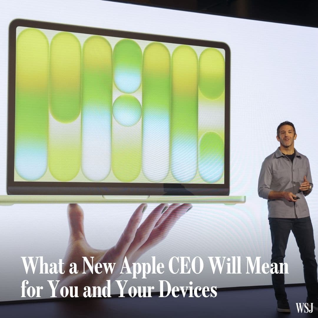 Apple has a new CEO. @nicnguyen explains what John Ternus’s appointment means for you and your devices in the age of AI. 🔗 pic.