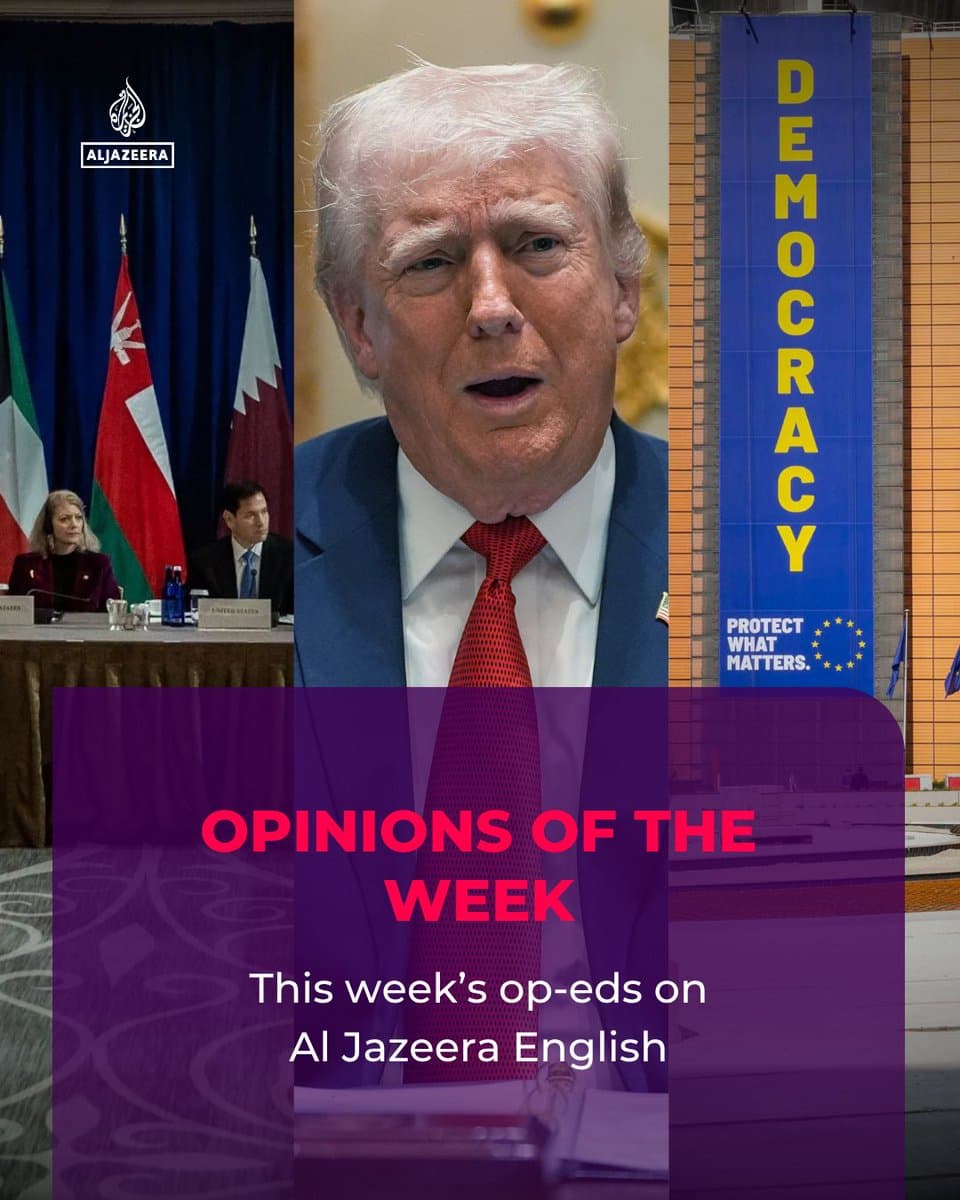 🧵 This week’s Al Jazeera English #AJOpinion explore the US-Israel war on Iran, historical justice and climate challenges shaping the world. pic.