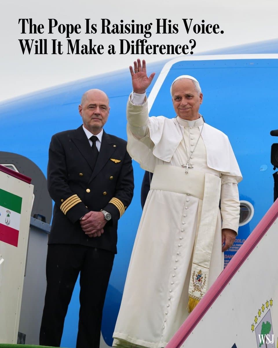 Pope Leo XIV is re-establishing the Catholic Church as a loud voice in world affairs, challenging President Trump over the Iran war and decrying the rule of tyrants during a trip to Africa. 🔗 pic.