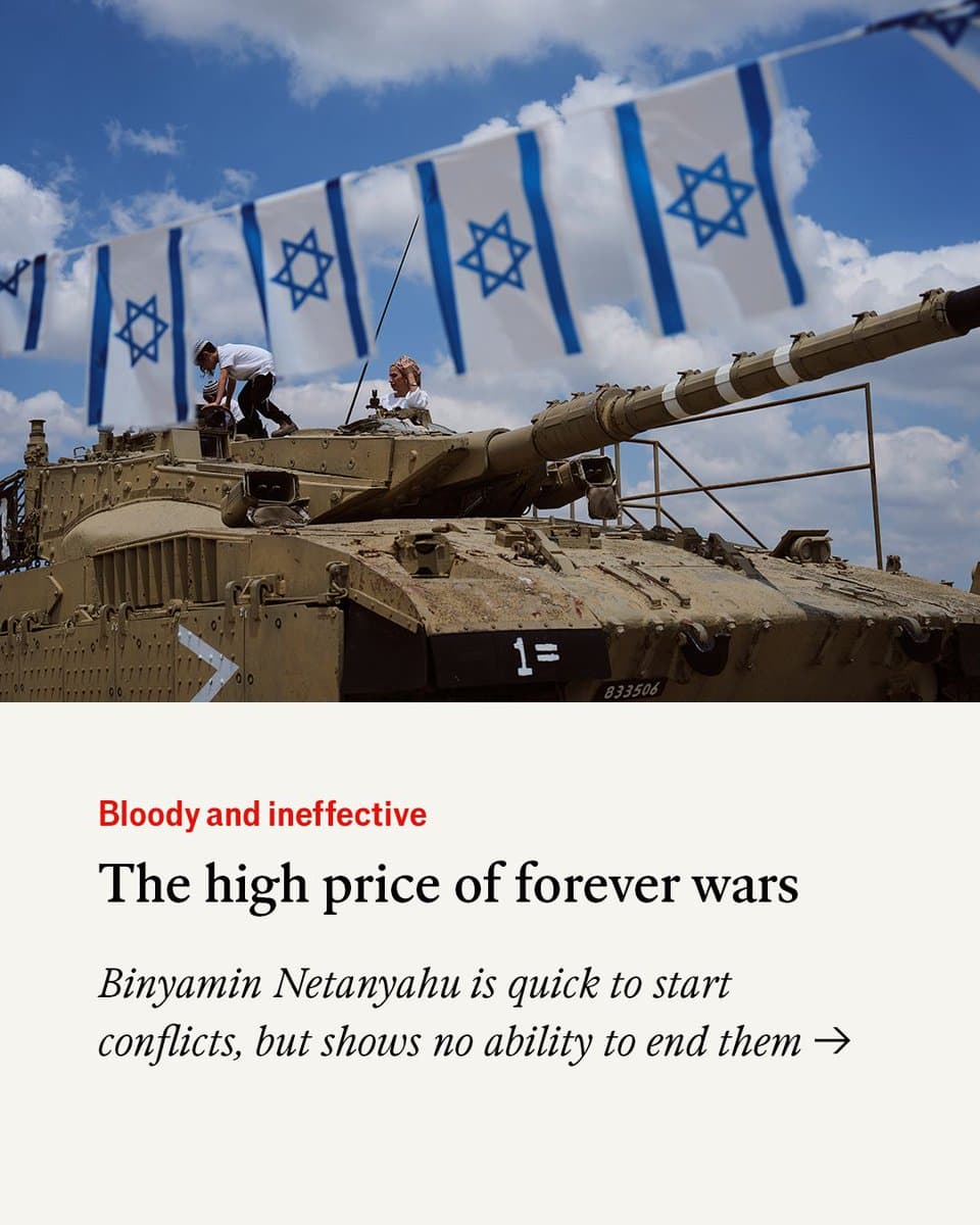 Voters and political opponents are not scared of confronting Binyamin Netanyahu. But few seem ready to ask if Israel needs to fight its many wars for so long or so cruelly Photo: AP pic.