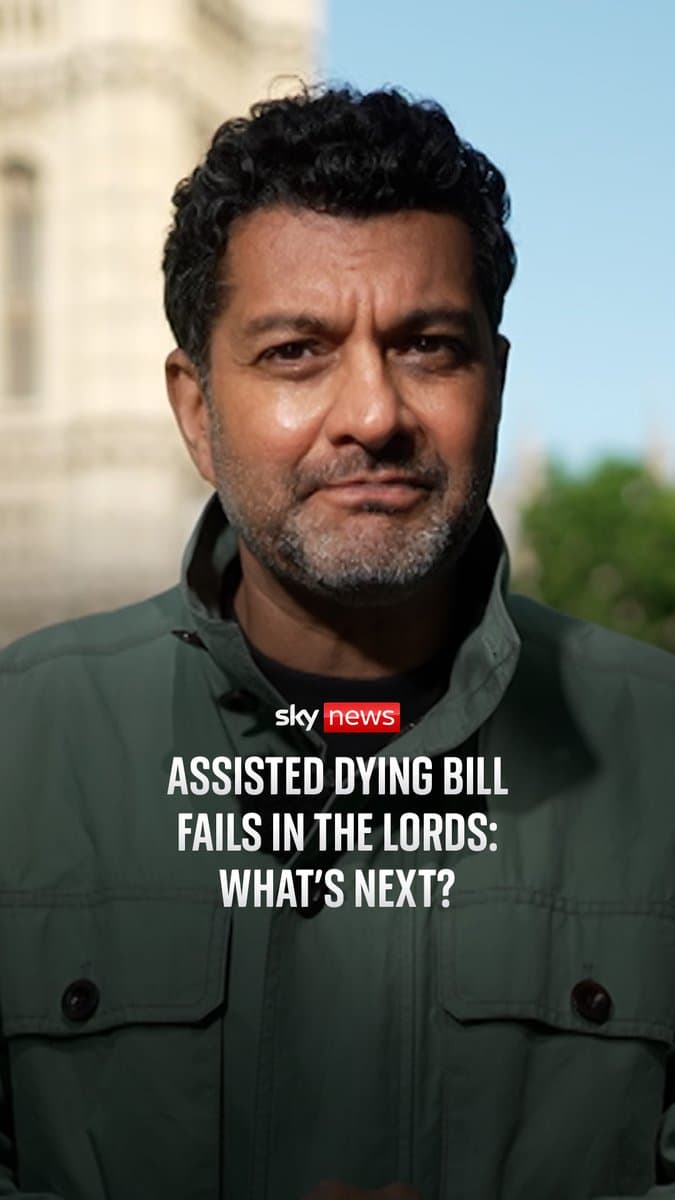 Peers have not been able to finish scrutinising the bill before the parliamentary session ends next week. Health correspondent @ashishskynews explains what options campaigners have since the assisted dying bill has run out of time for debate in the House of Lords.