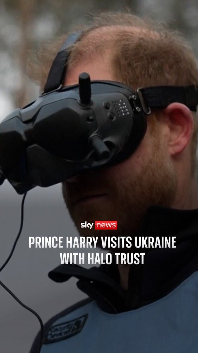 The Duke of Sussex visited Bucha in Ukraine with the Halo Trust for a demonstration of the digital de-mining technology used to remove explosives. Prince Harry's visit echoed his mother's visit to Angola with the organisation in 1997.