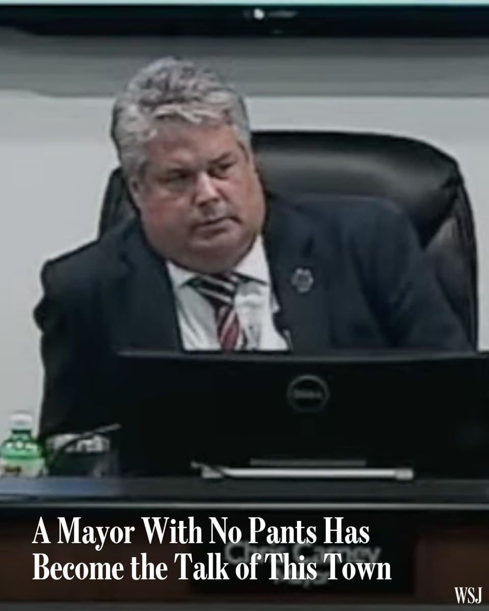 In a North Carolina town where traffic-choking growth often dominates talk, locals are trading questions and theories about the mayor and his missing pants. 🔗 pic.