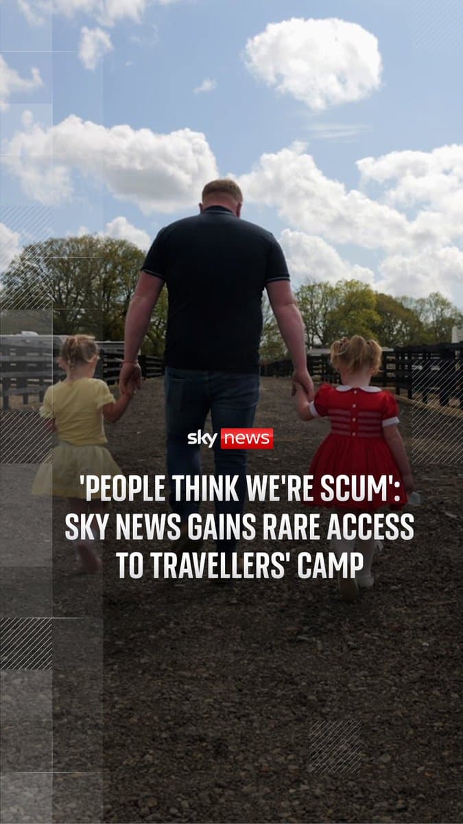 Often described as the most vilified community in Britain, Travellers say they're facing a fight for survival – struggling to find places to stay while keeping their culture alive.@LisaatSky gains rare access inside a community often sceptical of outsiders pic.