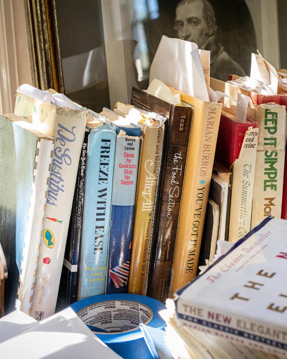Marian Burros, a renowned food writer, died at 92. She left a legacy of cookbooks, food safety advocacy and access to political figures. Her home office was filled with her life's work, including cookbooks, recipes and memorabilia. pic.