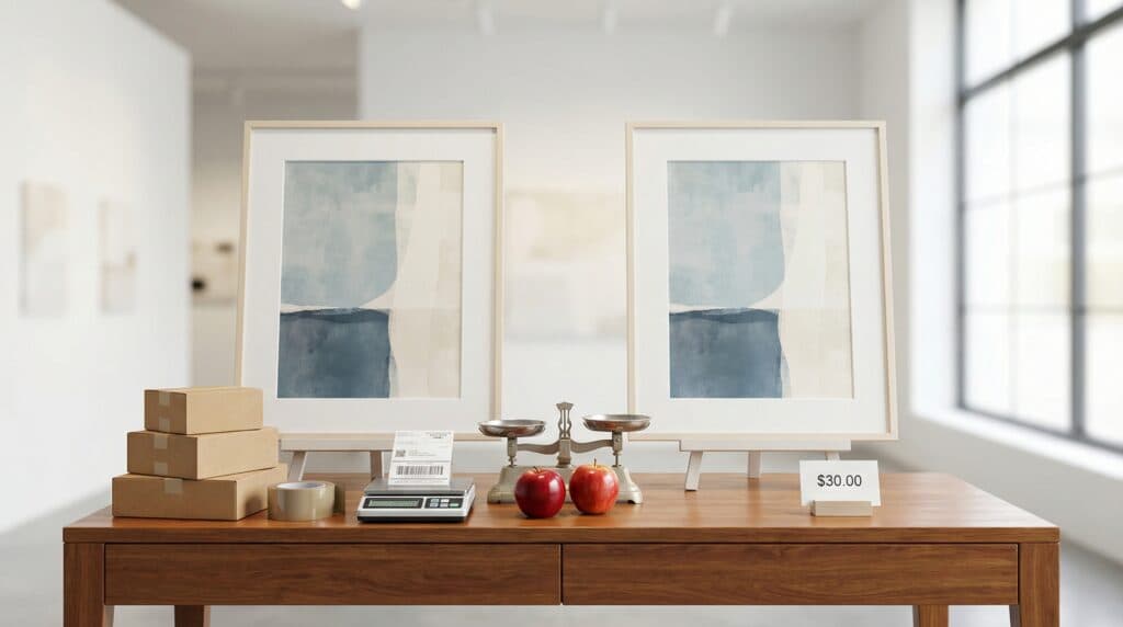 The Apple-to-Apples Method for Factoring Shipping Costs Into Fine Art Retail Pricing