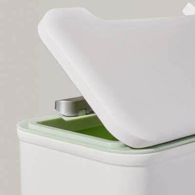 A Handsome Two-Compartment Bathroom Waste Bin