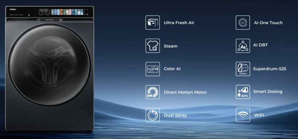 Haier F11 washing machine launched in India with Ultra Fresh Air tech and AI touch panel: Price and availability