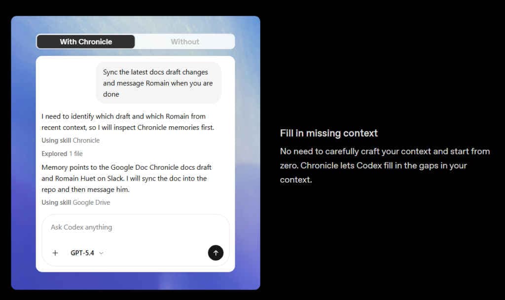 What is Chronicle, OpenAI Codex’s new screen-reading memory feature?