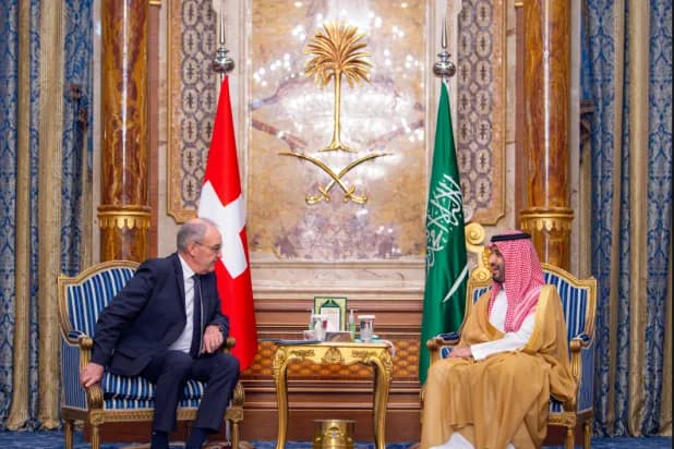 Saudi Crown Prince, Swiss President Discuss Cooperation between their Countries