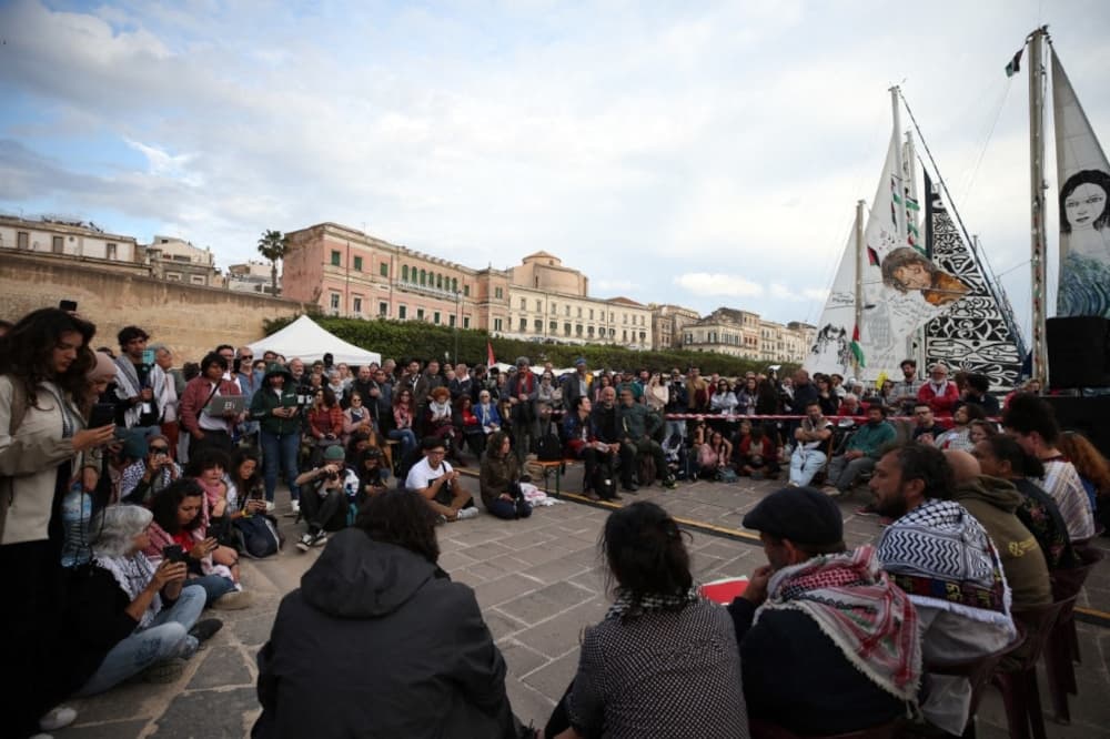 Global Sumud Flotilla swells as ships converge in Italy’s Siracusa en route to Gaza