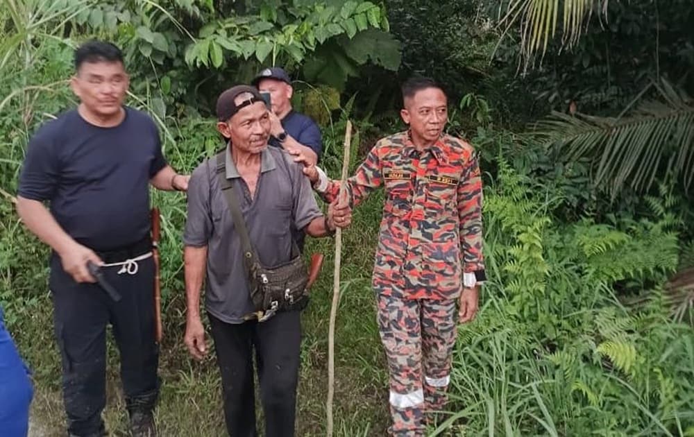 Missing 77-year-old found safe after overnight jungle search in Limbang