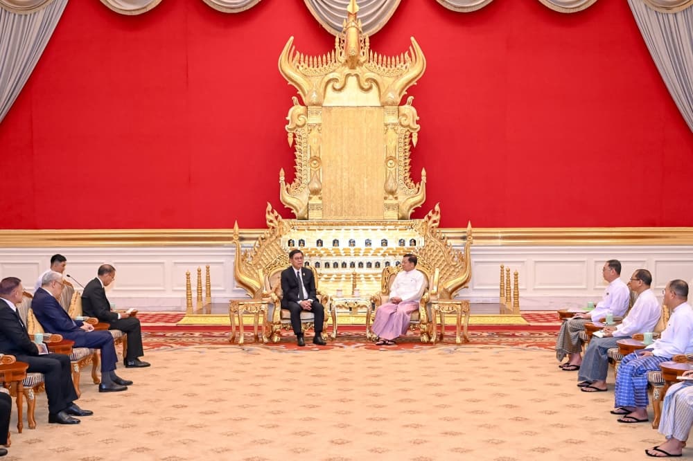 China promises to support Myanmar’s sovereignty and security as Wang Yi meets Min Aung Hlaing