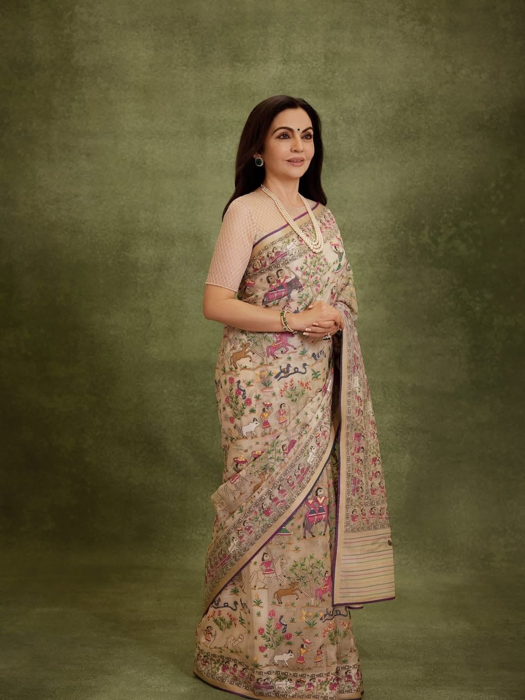 Nita Ambani's Jamdani sari was woven over 24 months by a Padma Shree awardee
