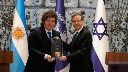 Milei receives Israel’s highest civilian honour from president