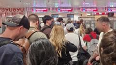 Another flight leaves passengers behind due to border delays
