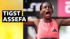 Assefa breaks her own world record to win London Marathon