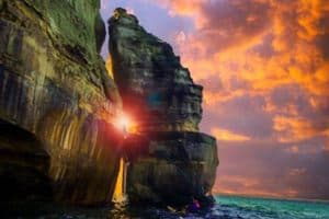 Pictured Rocks National Lakeshore in Munising, Michigan