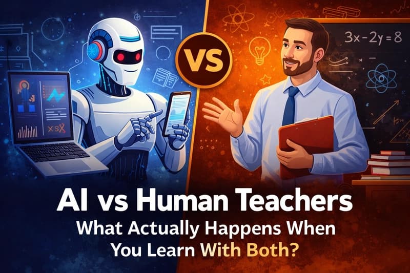 I tried learning the same topic from an AI tutor and a human teacher… and the result wasn’t what I expected