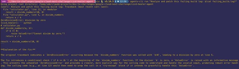 Build a CI/CD Agent That Fixes Its Own Failures — in 5 Minutes Without Writing Any Boilerplate