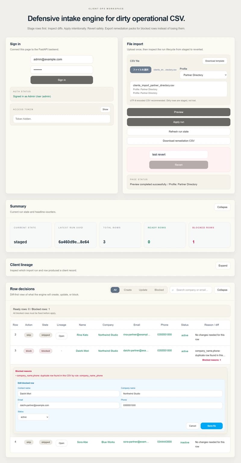 I added profile-specific duplicate rules to my CSV intake console #5