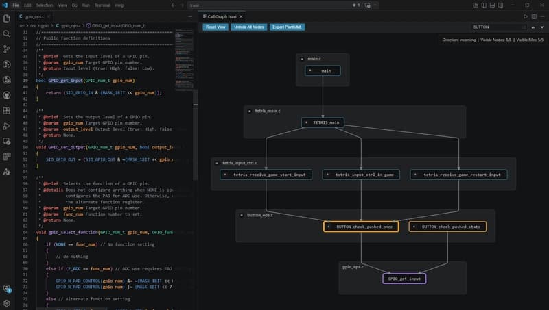 Visualize Function Call Graphs Interactively in VS Code — Call Graph Navi (Personal Project)