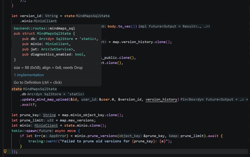 Privacy-first mind mapping app. Part 2: Rust Backend - Why the Pain Is Worth It